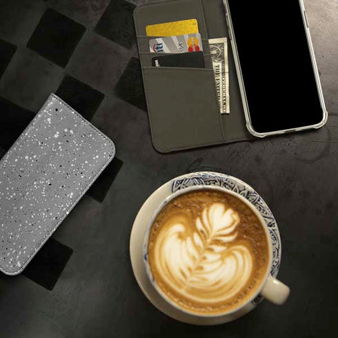 Grey Speckle iPhone 15 Pro Folio Case
